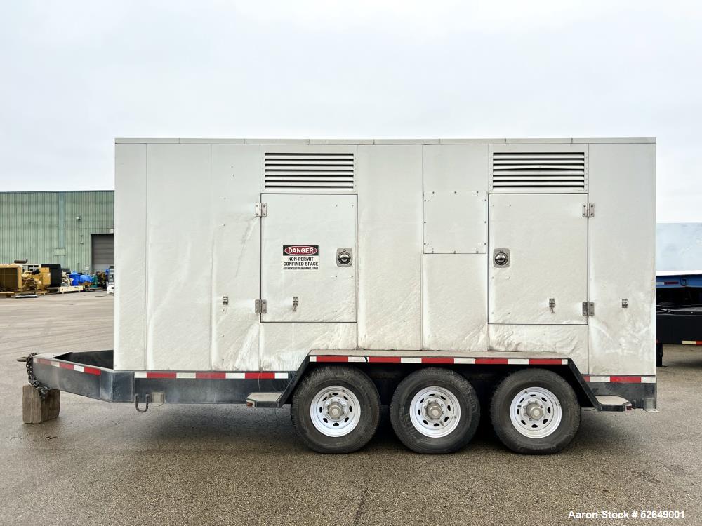 Used Cummins 350 kW Standby (315 kW prime) Portable Diesel Generator Set, Model DQBB, SN-G990954887. Cummins N14-G2 engine rated 535 HP at 1800 RPM, SN-11962504. 3/60/277/480V. 600 Amp and 200 Amp ma...