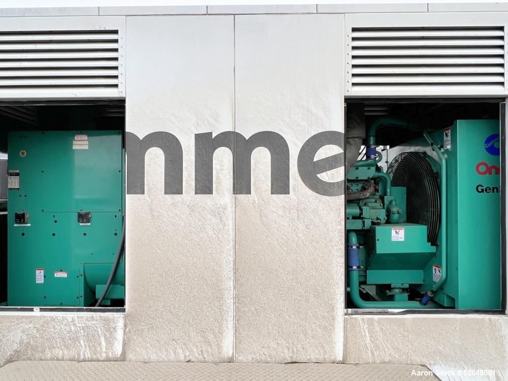 Used Cummins 350 kW Standby (315 kW prime) Portable Diesel Generator Set, Model DQBB, SN-G990954887. Cummins N14-G2 engine rated 535 HP at 1800 RPM, SN-11962504. 3/60/277/480V. 600 Amp and 200 Amp ma...