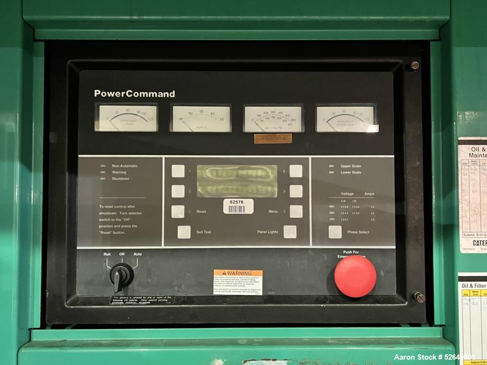 Used Cummins 350 kW Standby (315 kW prime) Portable Diesel Generator Set, Model DQBB, SN-G990954887. Cummins N14-G2 engine rated 535 HP at 1800 RPM, SN-11962504. 3/60/277/480V. 600 Amp and 200 Amp ma...