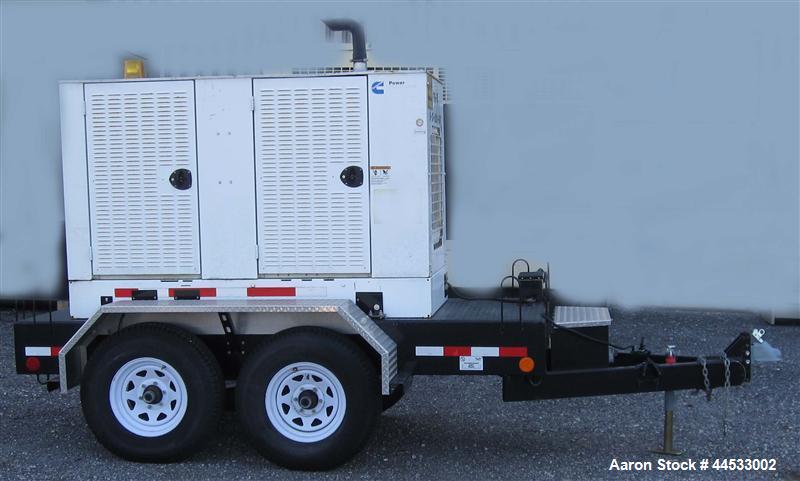 Used Cummins 35 kW Standby Diesel Generator Set, Model 35DGBB