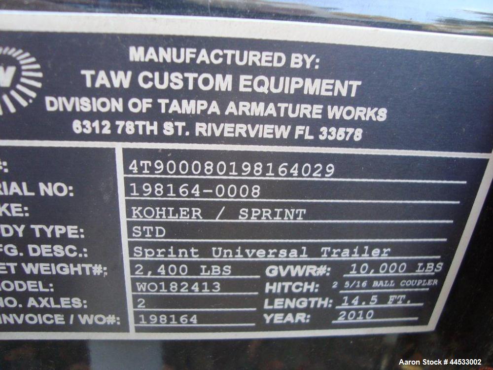 Used Cummins 35 kW Standby Diesel Generator Set, Model 35DGBB