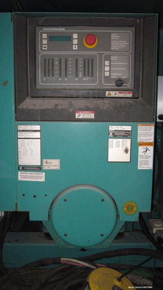 Used Cummins 35 kW standby (32 kW prime) portable / trailer mounted diesel generator set, model 35DGBB, SN-K040710175.  Cummins 4BTA3.9-G5 engine rated 68 HP at 1800 RPM. 3/60/277/480V also rated 35k...