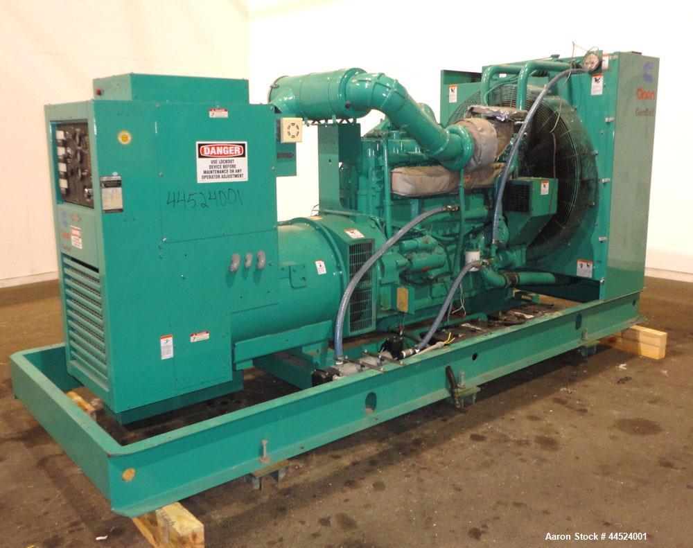 Used Cummins 450 kW Standby Diesel Generator Set, Model 450DFEC