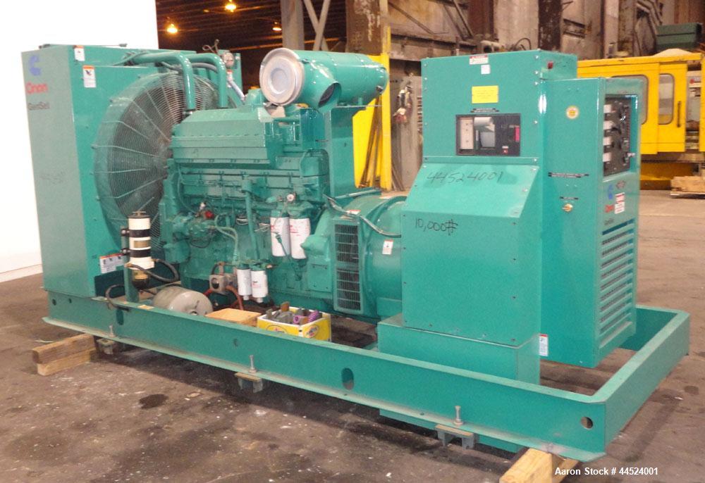 Used Cummins 450 kW Standby Diesel Generator Set, Model 450DFEC