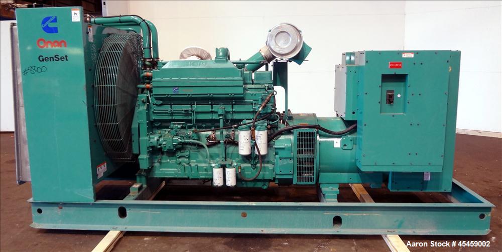Used Cummins 500 kW Standby Diesel Generator Set, Model 500DFED