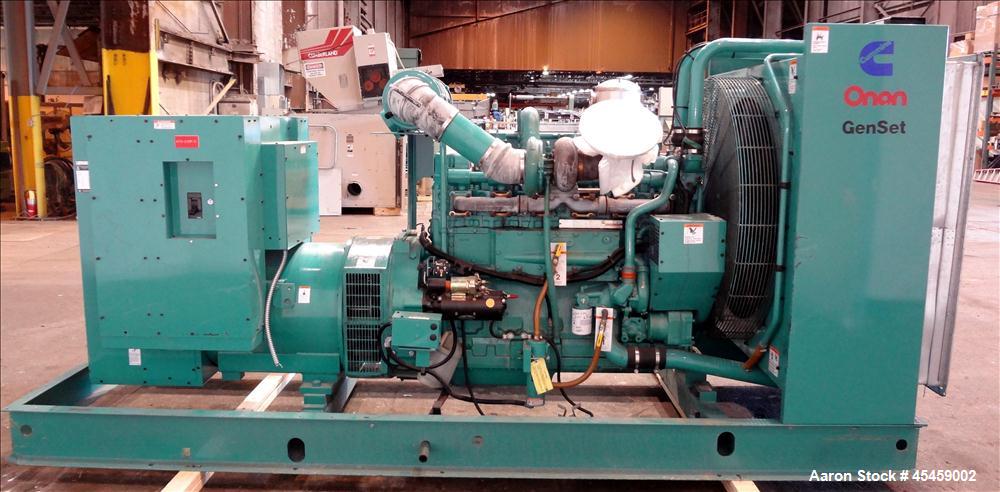 Used Cummins 500 kW Standby Diesel Generator Set, Model 500DFED