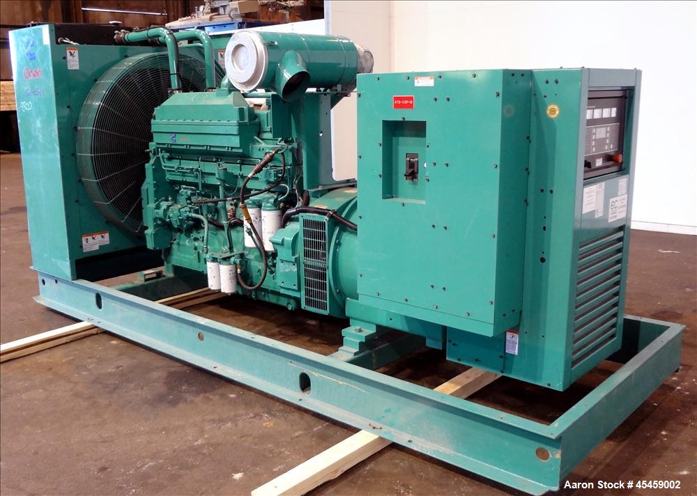 Used Cummins 500 kW Standby Diesel Generator Set, Model 500DFED