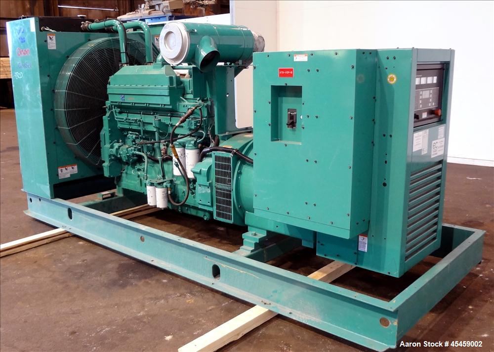 Used- Cummins 500 kW Standby Diesel Generator Set, Model 500DFED