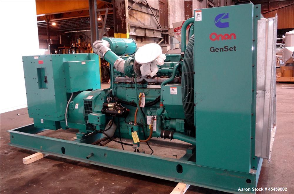 Used Cummins 500 kW Standby Diesel Generator Set, Model 500DFED