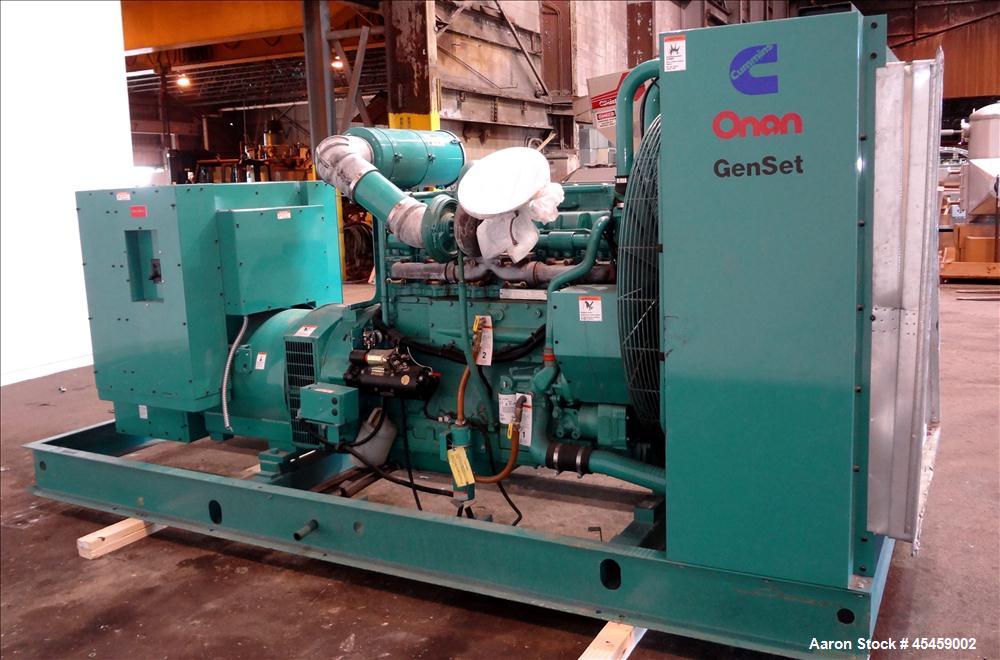 Used- Cummins 500 kW Standby Diesel Generator Set, Model 500DFED