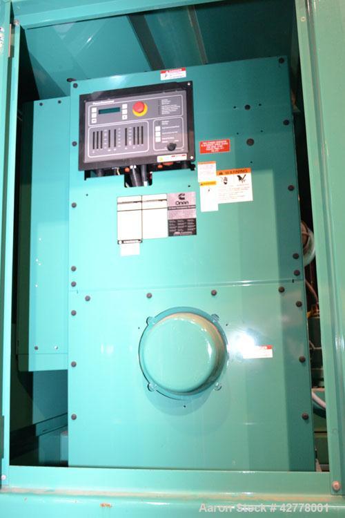 Used Cummins Onan 500kW Diesel Generator Set, model 500DFEK, serial #1080206597, EPA Tier II, engine model QSX15-G9 serial #79332347. 3/60/277-480V. Weather protective enclosure, 86dBA @ 25 foot fact...