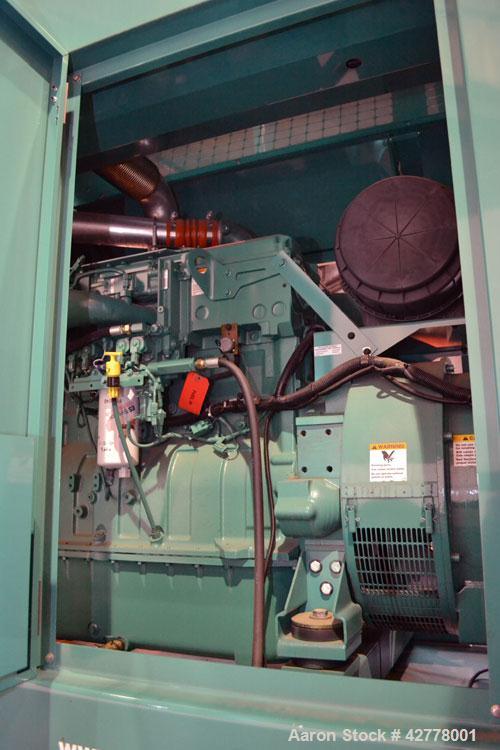 Used Cummins Onan 500kW Diesel Generator Set, model 500DFEK, serial #1080206597, EPA Tier II, engine model QSX15-G9 serial #79332347. 3/60/277-480V. Weather protective enclosure, 86dBA @ 25 foot fact...