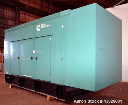 Used Cummins 500 kW Standby (455kW prime) Diesel Generator Set, Model DFEK-5787986, SN- D070043071. Cummins QSX-15-G9 rated 755 HP @ 1800 RPM, emissions EPA Tier 2 certified. 3/60/277-480V. 800 Amp m...