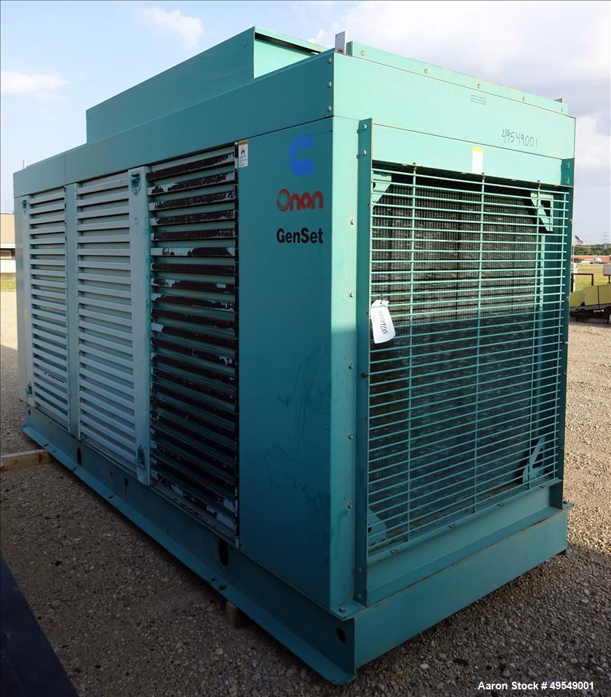 Used Cummins 500 kW Standby Diesel Generator Set, Model 500DFFB