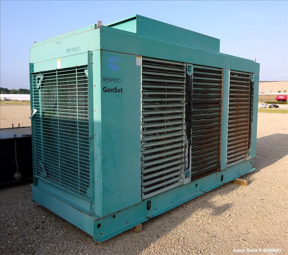 Used Cummins 500 kW Standby Diesel Generator Set, Model 500DFFB