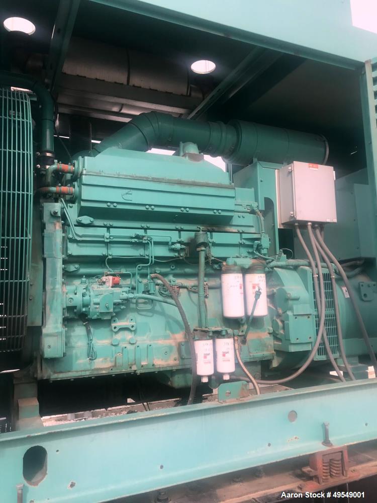 Used Cummins 500 kW Standby Diesel Generator Set, Model 500DFFB