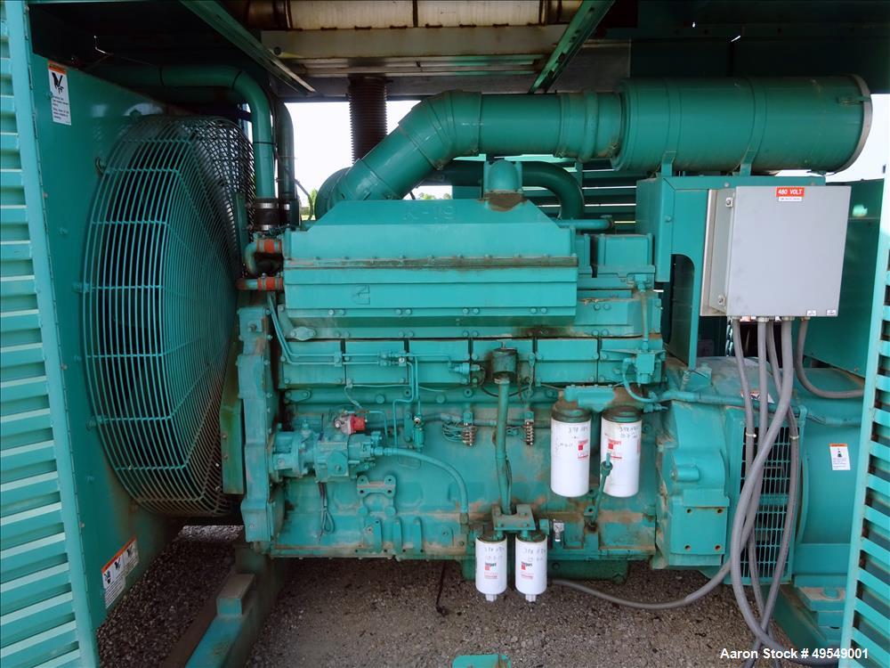 Used Cummins 500 kW Standby Diesel Generator Set, Model 500DFFB