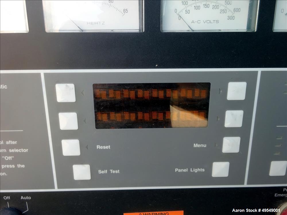 Used Cummins 500 kW Standby Diesel Generator Set, Model 500DFFB