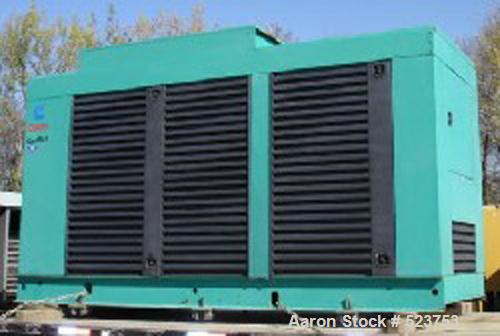 USED: Cummins/Onan 500 kW diesel generator, model 500 DFFB, spec69180K. Standby rated at 500 kW/625 kva, 60 hertz, 1800 rpm, 0.8 pf.Inline 6 cylinder turbocharged Cummins diesel engine, model KTTA19G...