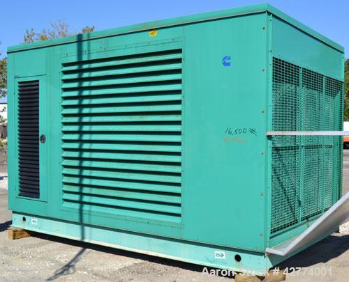 Used Cummins 500kW Natural Gas Generator Set. Cummins model 500GFGA, serial #EM05A070760. Cummins GTA28 engine serial #25299870 rated 770 hp @ 1800 rpm. 3/60/277-480V, currently set up for 208V, reco...