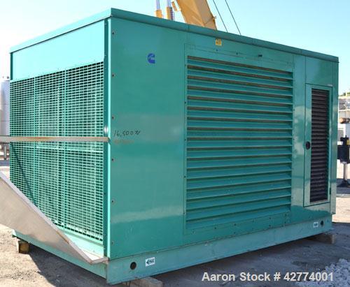Used Cummins 500kW Natural Gas Generator Set. Cummins model 500GFGA, serial #EM05A070760. Cummins GTA28 engine serial #25299870 rated 770 hp @ 1800 rpm. 3/60/277-480V, currently set up for 208V, reco...