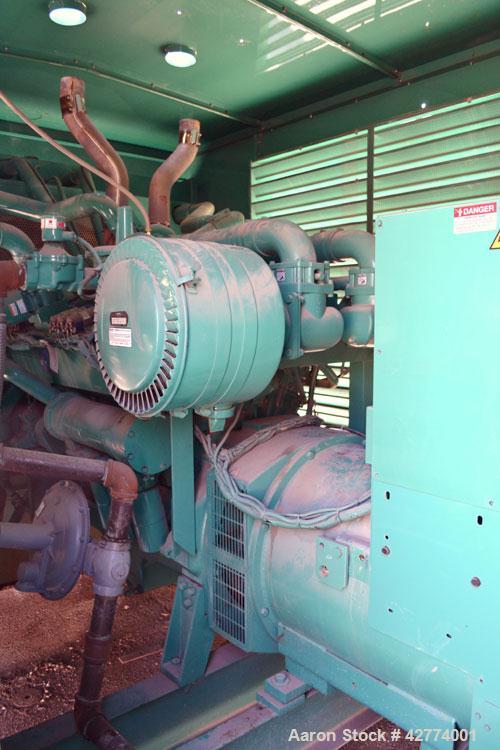 Used Cummins 500kW Natural Gas Generator Set. Cummins model 500GFGA, serial #EM05A070760. Cummins GTA28 engine serial #25299870 rated 770 hp @ 1800 rpm. 3/60/277-480V, currently set up for 208V, reco...