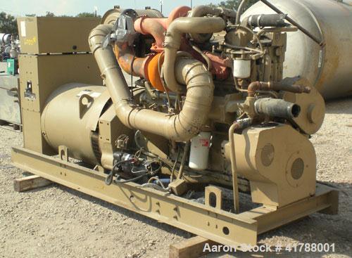 Used Cummins 350kW diesel generator Set. Model 502FDR7020JJW, Cummins NTTA855GS2 engine, SN-30127412, 535HP @ 1800 RPM. 3/60/277/480V. Remote radiator.battery charger, block heater. 470 hrs. Yr 1986.