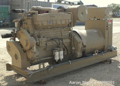Used Cummins 350kW diesel generator Set. Model 502FDR7020JJW, Cummins NTTA855GS2 engine, SN-30127412, 535HP @ 1800 RPM. 3/60/277/480V. Remote radiator.battery charger, block heater. 470 hrs. Yr 1986.