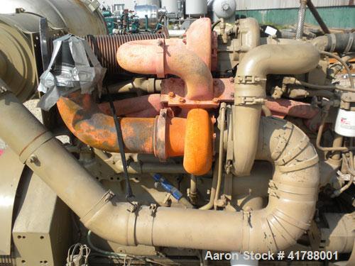 Used Cummins 350kW diesel generator Set. Model 502FDR7020JJW, Cummins NTTA855GS2 engine, SN-30127412, 535HP @ 1800 RPM. 3/60/277/480V. Remote radiator.battery charger, block heater. 470 hrs. Yr 1986.
