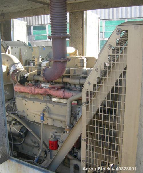 Used Cummins 365 kW Diesel Generator Set. Cummins KTA1150GS1 engine, serial #31124623. 565 hp at 1800 rpm. Model 502FDR7022GHW, serial #LM-93903-11/20-4, 3/60/277/480V, 1800 rpm, mainline circuit bre...