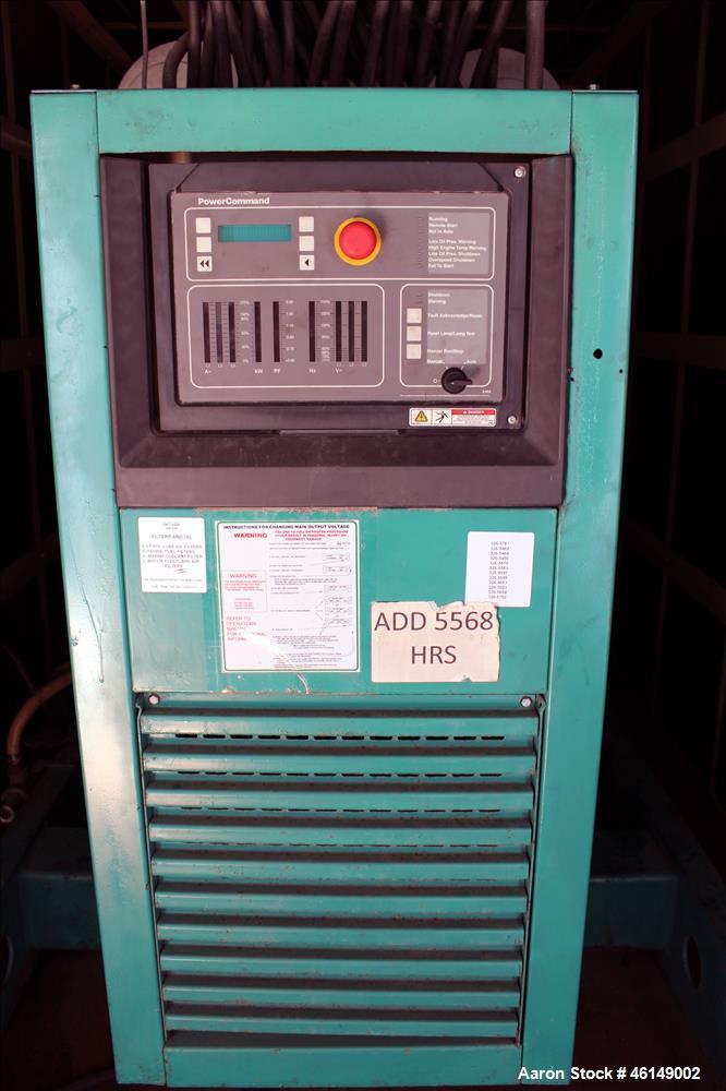 Used Cummins 600 kW standby (545 kW prime) portable /trailer mounted diesel generator set, model 600DFGB-60495A, SN-C930502586. Cummins VTA28-G5 engine rated 900 HP at 1800 RPM. PMG - permanent magne...