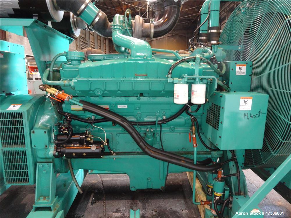 Used-Cummins 600 kW Diesel Generator Model DFGB. Cummins VTA-28-G5 Engine