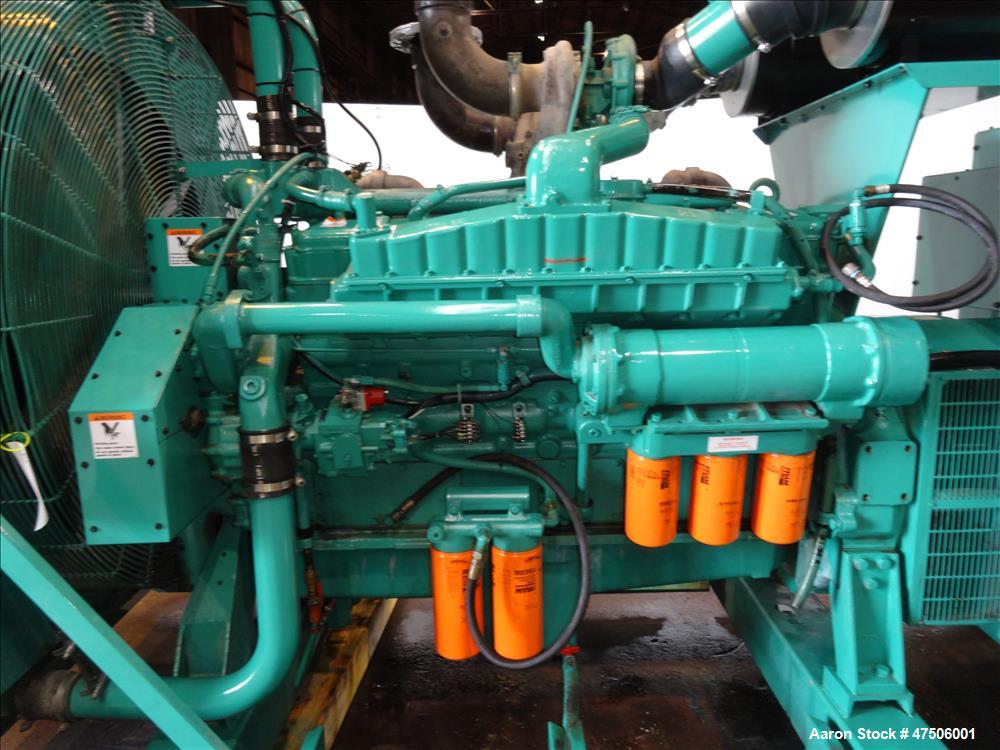 Used-Cummins 600 kW Diesel Generator Model DFGB. Cummins VTA-28-G5 Engine