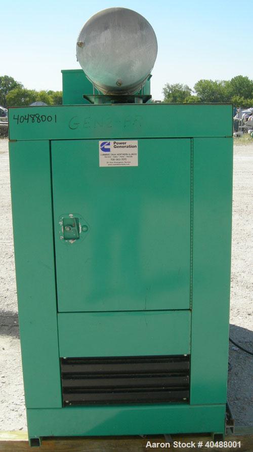 Used Cummins / Onan 60 kW natural gas generator set model 60EN L36837E, SN-E900318912. Ford model LSG-8751-6005-A, SN-03717 B27-RM natural gas engine. 3/60/277-480V. 60 amp main line circuit breaker ...