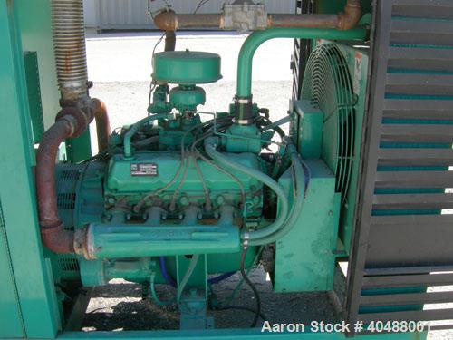 Used Cummins / Onan 60 kW natural gas generator set model 60EN L36837E, SN-E900318912. Ford model LSG-8751-6005-A, SN-03717 B27-RM natural gas engine. 3/60/277-480V. 60 amp main line circuit breaker ...