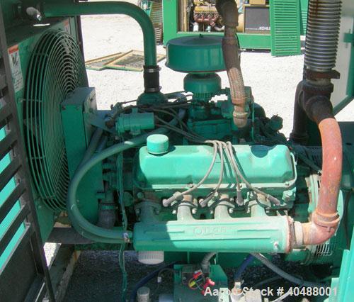 Used Cummins / Onan 60 kW natural gas generator set model 60EN L36837E, SN-E900318912. Ford model LSG-8751-6005-A, SN-03717 B27-RM natural gas engine. 3/60/277-480V. 60 amp main line circuit breaker ...