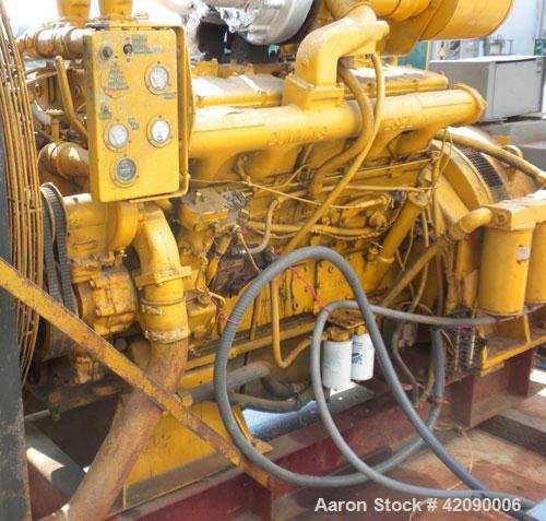 Used Cummins 400kW Diesel Generator Set, model 680F0C41DA; engine model VT12700GS, serial #2172638. 3/60/120/208/277/480V. 1868.3 hours.