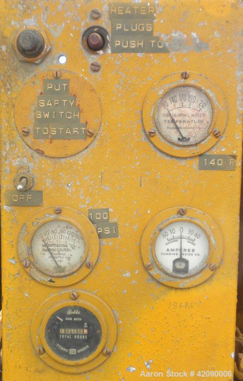Used Cummins 400kW Diesel Generator Set, model 680F0C41DA; engine model VT12700GS, serial #2172638. 3/60/120/208/277/480V. 1868.3 hours.