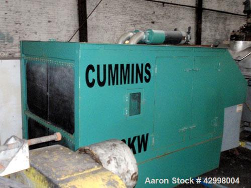 Used Cummins 400 KW diesel generator set, model 680FDC3041AC, 500 kva, 3/60/276-480 volt, serial# EM-90500. With Cummins model VT12-600-GS engine, 626 hours on meter