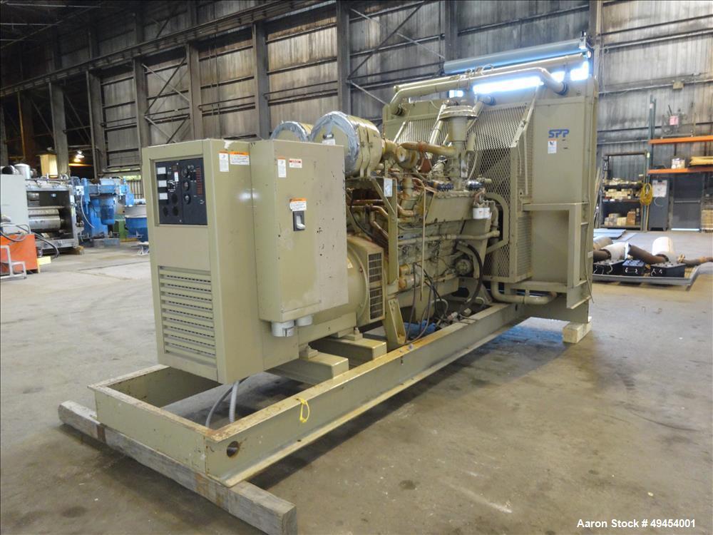 Used Cummins 480 kW Standby Natural Gas Generator Set.