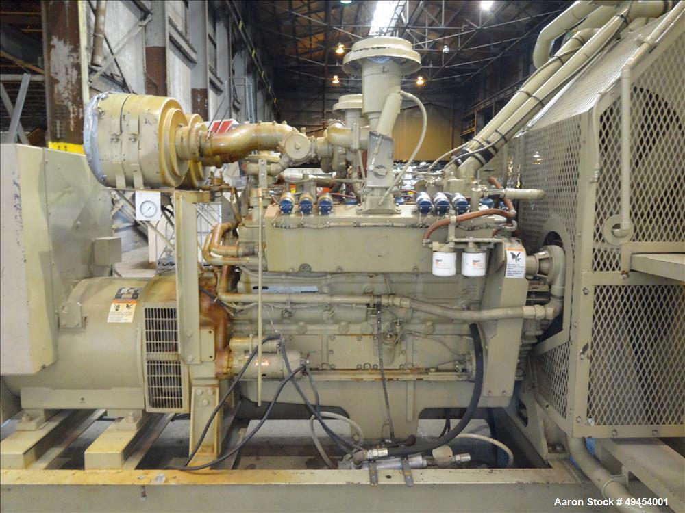 Used Cummins 480 kW Standby Natural Gas Generator Set.