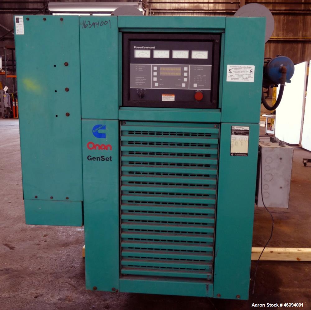 Used Cummins 750 kW diesel generator, model DFHA. Cummins QST30-G2 engine.
