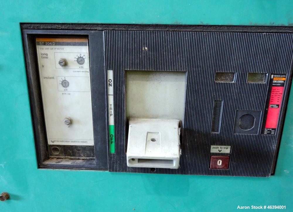 Used Cummins 750 kW diesel generator, model DFHA. Cummins QST30-G2 engine.