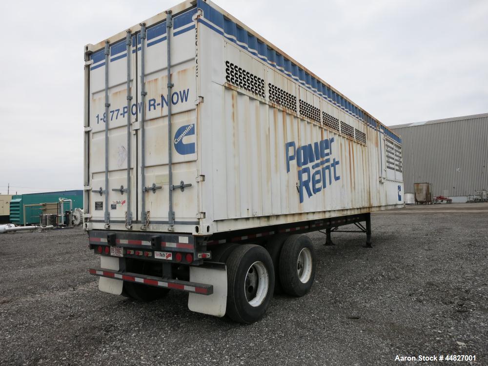 Used Cummins 750 kW Standby Portable/Trailer Mounted Diesel Generator Set, Model 750DFHA-362