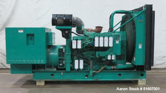 Used Cummins 750 KW 750DFHA Generator. 640 Hours.  277/480 Volt.