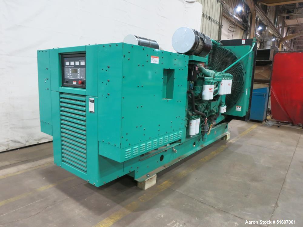 Used- Cummins 750 KW 750DFHA Generator. 640 Hours.  277/480 Volt.