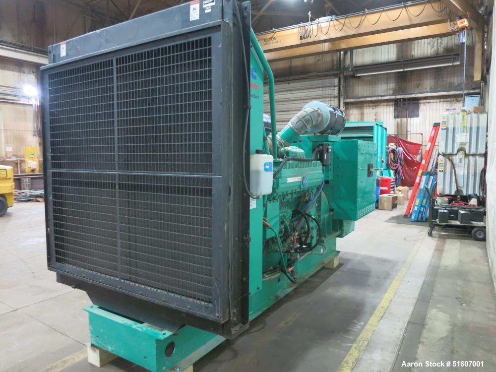Used Cummins 750 KW 750DFHA Generator. 640 Hours.  277/480 Volt.