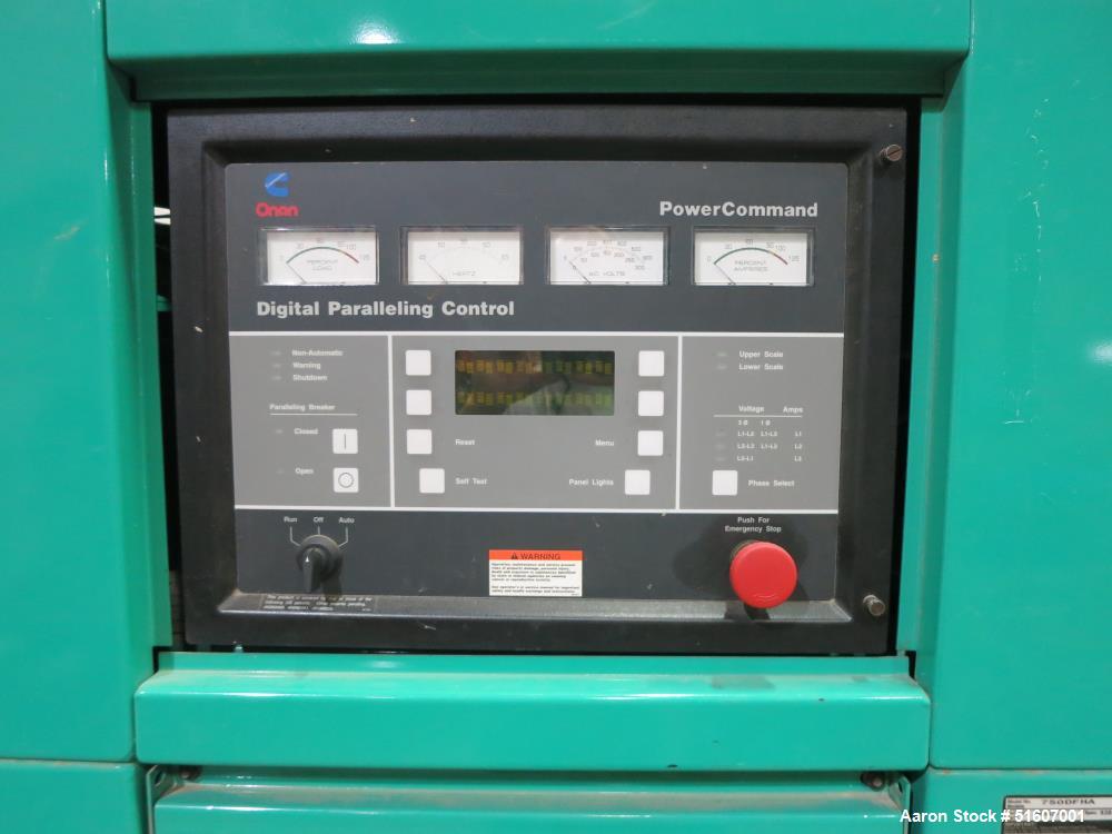 Used Cummins 750 KW 750DFHA Generator. 640 Hours.  277/480 Volt.