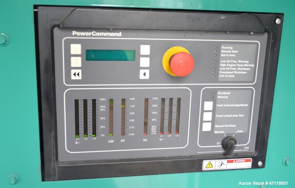 Used Cummins 750 kW Natural Gas Generator, Model 750GFLC. Cummins GTA50 Engine