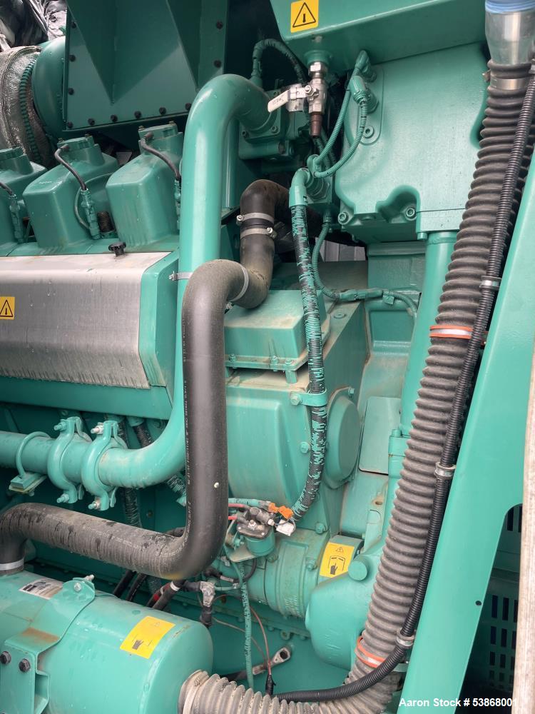 Used Cummins C1540 N6C Natural Gas Generator Set – 1540 kW, QSV91G Engine, Low BTU Gas Capable, 60 Hours